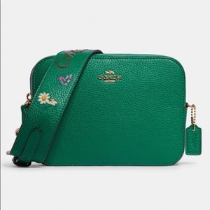 Coach Camera Bag, Diary Script green